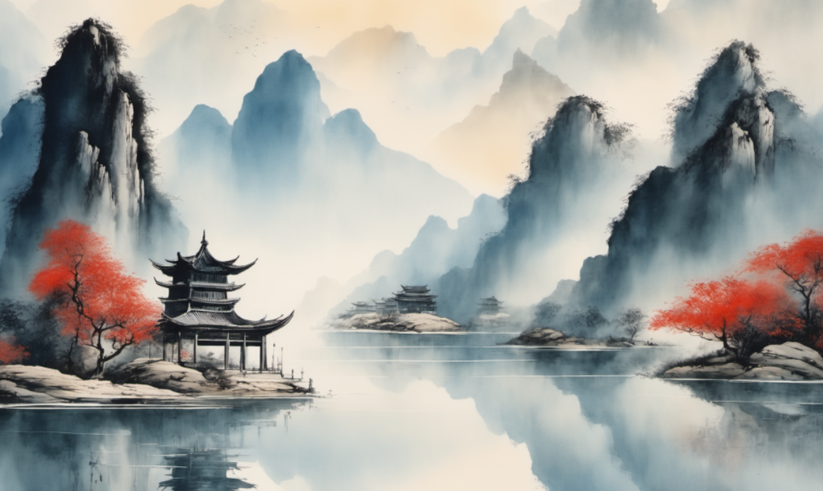 Chinese ink-wash style